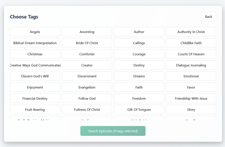 Over 70 tags to choose from